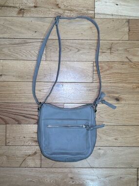 Gray Crossbody Bag | Adjustable Strap Minimalist Everyday Purse